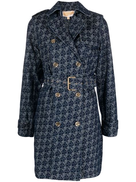 michael kors trench coat|michael kors denim trench coat.